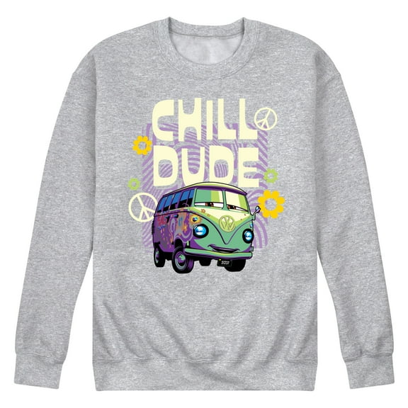 Disney Cars - Filmore Chill Dude - Men's Crew Neck Fleece Pullover
