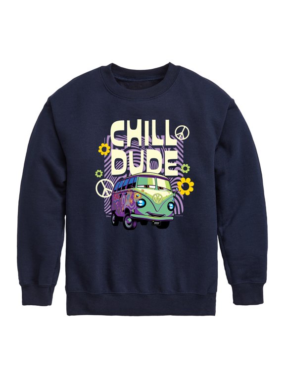 - Filmore Says Chill Dude Boys' Graphic Long Sleeve Fleece Sweatshirt