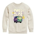 thumbnail image 1 of Disney Cars - Filmore Says Chill Dude - Toddler & Youth Crewneck Fleece Sweatshirt, 1 of 5