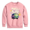 thumbnail image 1 of Disney Cars - Filmore Says Chill Dude - Toddler & Youth Crewneck Fleece Sweatshirt, 1 of 4