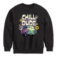 thumbnail image 1 of Disney Cars - Filmore Says Chill Dude - Toddler & Youth Crewneck Fleece Sweatshirt, 1 of 5