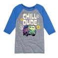 thumbnail image 1 of Disney Cars - Filmore Says Chill Dude - Toddler & Youth Raglan Graphic T-Shirt, 1 of 4