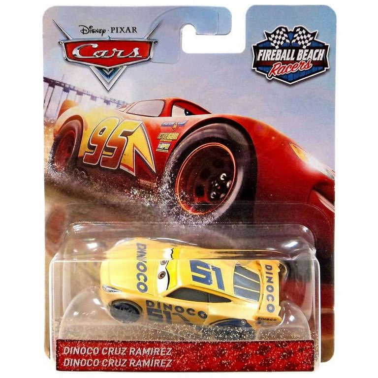 Disney Cars Fireball Beach Racers Dinoco Cruz Ramirez Diecast Car Walmart