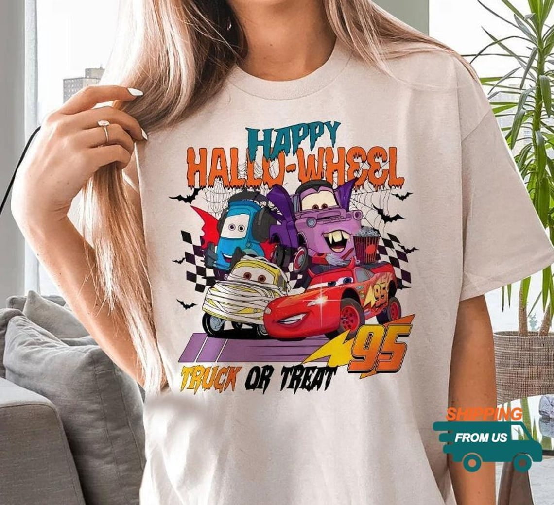 Disney Cars Halloween Shirt, Lightning McQueen 95 Shirt