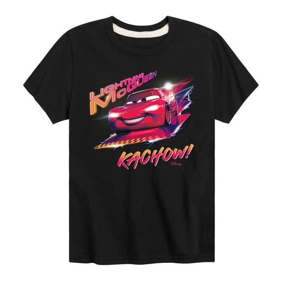 Disney - Cars - Kachow Lightning McQueen - Boy's Toddler And Youth Short Sleeve Tee