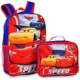 thumbnail image 1 of Disney Cars Kid's 16 Inch Backpack With Removable Lunch Box Set Lightning Mcqueen School, 1 of 2