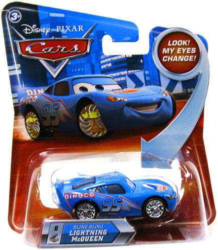 Disney Cars Lenticular Eyes Series 2 Bling Bling Lightning McQueen Diecast Car