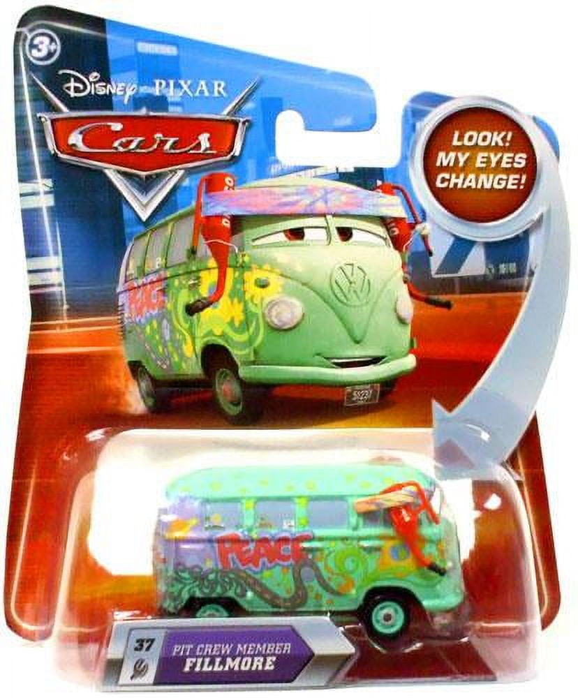 Disney Movie Cars Lenticular Eyes Change Pit Crew Member Fillmore Die