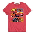 thumbnail image 1 of Disney Cars - Lightning McQueen Best Trophies - Boy's Toddler & Youth Short Sleeve Graphic T-Shirt, 1 of 5