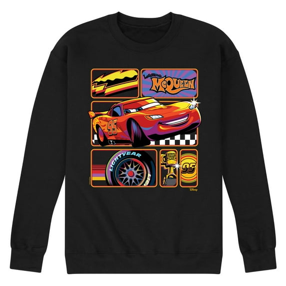 Disney Cars - Lightning McQueen Best Trophies - Men's Crew Neck Fleece Pullover