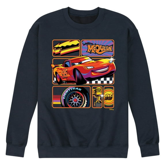 Disney Cars - Lightning McQueen Best Trophies - Men's Crew Neck Fleece Pullover