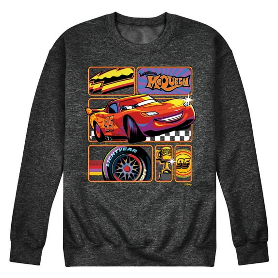 Disney Cars - Lightning McQueen Best Trophies - Men's Crew Neck Fleece Pullover