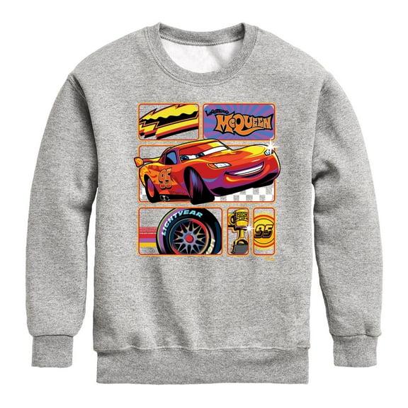 Disney Cars - Lightning McQueen Best Trophies - Toddler & Youth Crewneck Fleece Sweatshirt