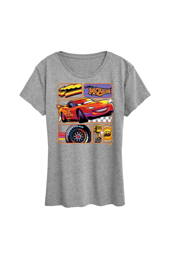 Cars - Lightning McQueen Best Trophies - Women's Short Sleeve Graphic T-Shirt