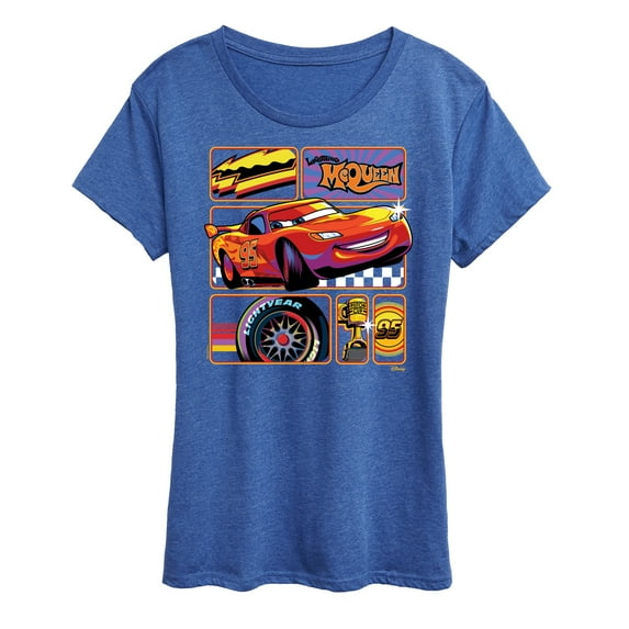 Disney Cars - Lightning McQueen Best Trophies - Women's Short Sleeve Graphic T-Shirt
