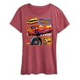 thumbnail image 1 of Disney Cars - Lightning McQueen Best Trophies - Women's Short Sleeve Graphic T-Shirt, 1 of 5