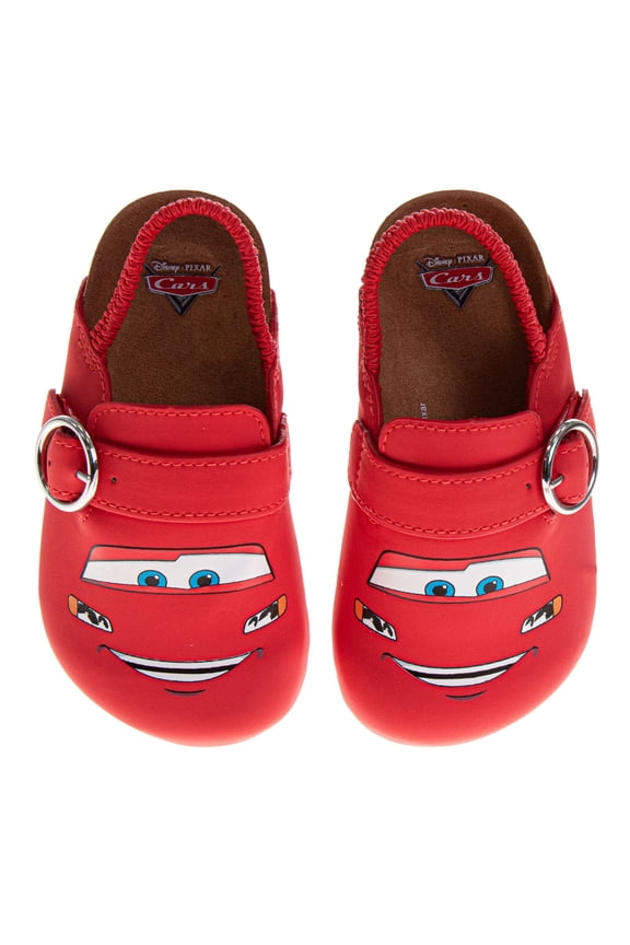 Cars Lightning Mcqueen Boys Clogs, Slip On, Cork, And Mule Sandals (Toddler Little Kid), Red, Size: 11