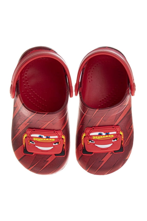 Cars Lightning Mcqueen Boys Clogs. (Toddler Little Kids), Red, Size: 5-6