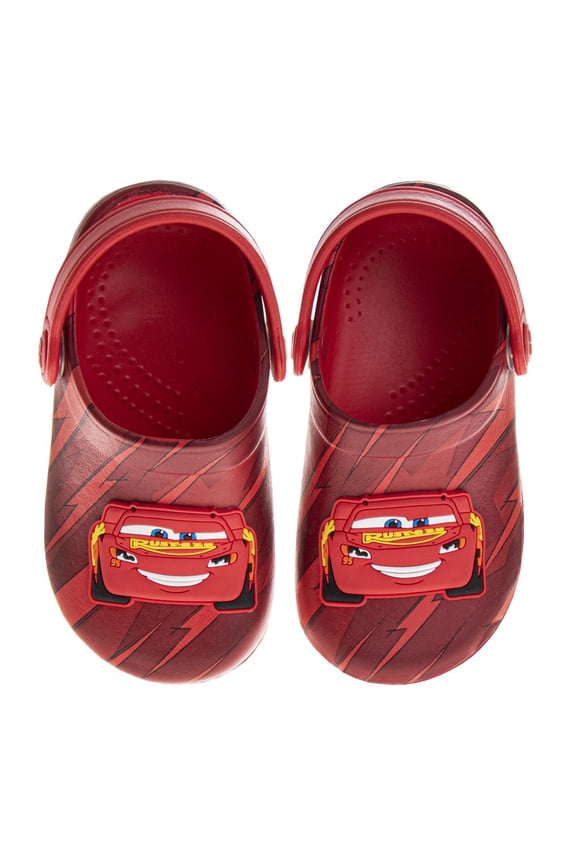 Cars Lightning Mcqueen Boys Clogs. (Toddler Little Kids), Red, Size: 7-8