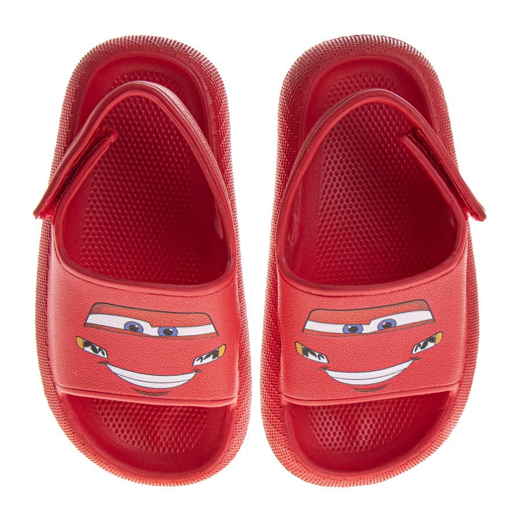 Disney Cars Lightning Mcqueen Boys Slides. (Toddler Little Kids), Red ...