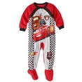 thumbnail image 1 of Disney Cars Lightning McQueen Footed Sleeper Blanket Pajama Boy Size 5T, 1 of 1