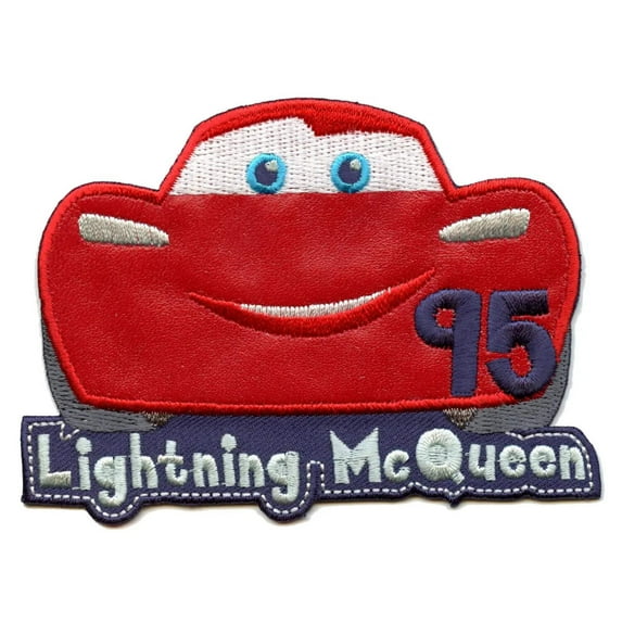 Disney Cars Lightning McQueen Front View Embroidered Applique Patch