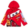 thumbnail image 1 of Disney Cars Lightning McQueen Hooded Long Sleeve T-Shirt Toddler to Big Kid, 1 of 2