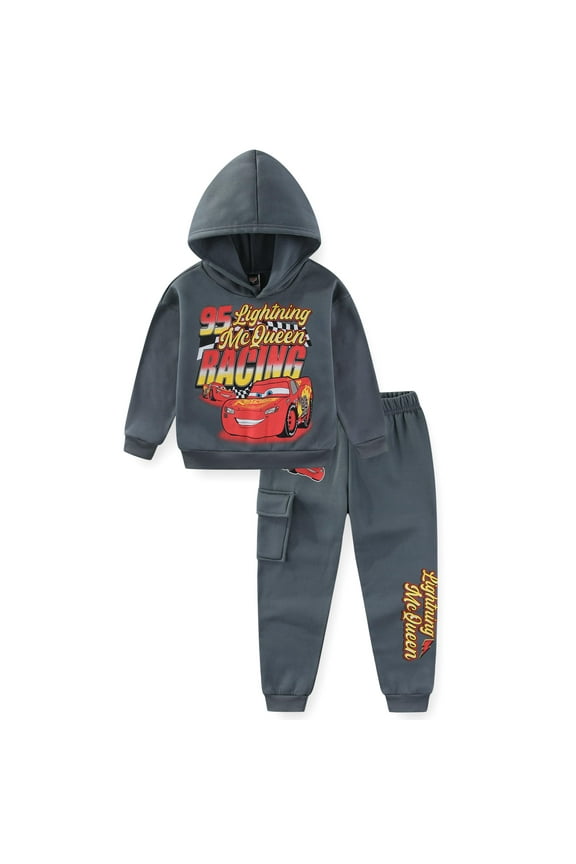 Cars Lightning McQueen Hoodie and Pants Set (Boys), 2 Piece Set, Sizes 2T-7