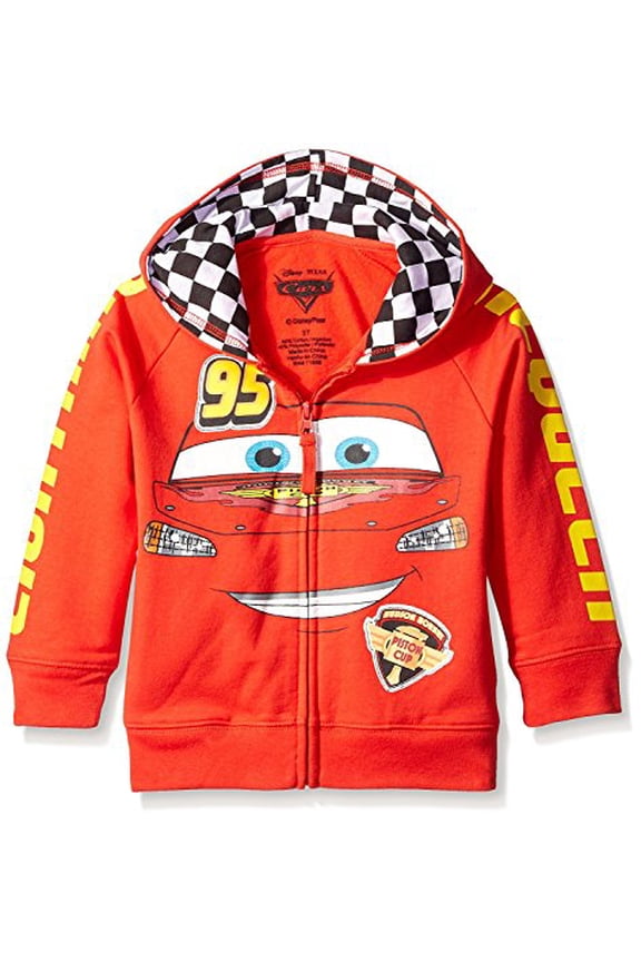 Disney Boys' Cars Lightning McQueen '95 Hoodie- Little Boys Sizes 4-7