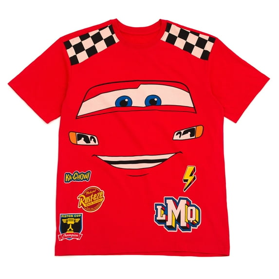 Disney Cars Lightning McQueen Matching Family Cosplay T-Shirt Adult