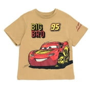 Disney Cars Lightning McQueen Matching Family Drop Shoulder T-Shirt Toddler to Big Kid