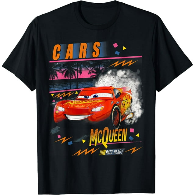 Disney Cars Lightning McQueen Palm Tree Sunset T-Shirt - Walmart.com