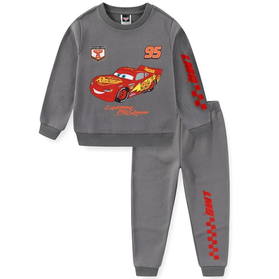 Disney Cars Lightning McQueen Pullover Hoodie and Pants Set (Boys), 2 Piece Set, Sizes 3T-7