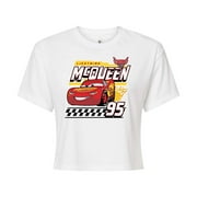 Disney Cars - Lightning McQueen Race Winner - Juniors Cropped Cotton Blend T-Shirt