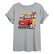 Disney Cars - Lightning McQueen Race Winner - Juniors Ideal Flowy Muscle T-Shirt