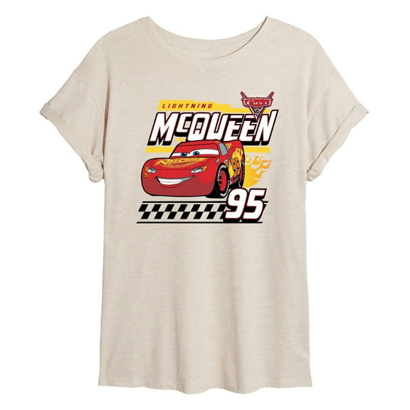 Disney Cars - Lightning McQueen Race Winner - Women's Oversized T-Shirt
