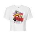 thumbnail image 1 of Disney Cars - Lightning McQueen Seven-Time Champ - Juniors Cropped Cotton Blend T-Shirt, 1 of 5