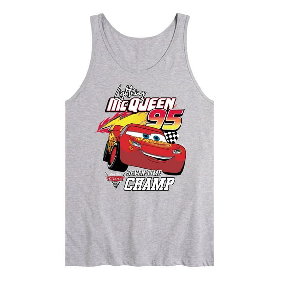 Disney Cars - Lightning McQueen Seven-Time Champ - Men's Jersey Tank Top