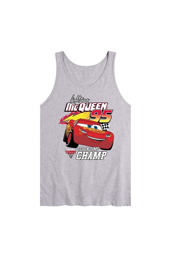Cars - Lightning McQueen Seven-Time Champ - Men's Jersey Tank Top