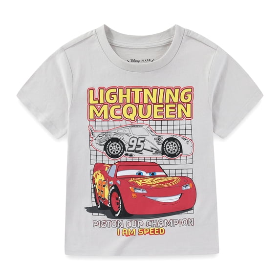 Disney Cars Lightning McQueen Short Sleeve T-Shirt (Boys), Sizes 2T-7