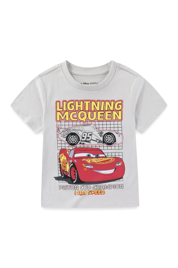 Cars Lightning McQueen Short Sleeve T-Shirt (Boys), Sizes 2T-7
