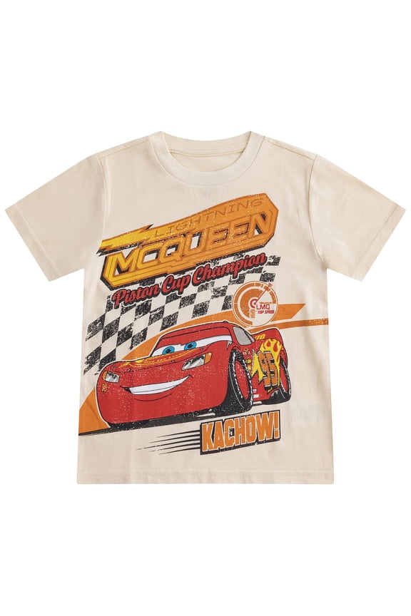 Cars Lightning McQueen Short Sleeve T-Shirt (Boys), Sizes 2T-7