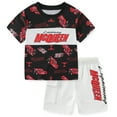 thumbnail image 1 of Disney Cars Lightning McQueen Short Sleeve T-Shirt and French Terry Shorts Set (Boys), 2 Piece Set, Sizes 2T-7, 1 of 7