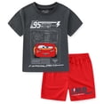 thumbnail image 1 of Disney Cars Lightning McQueen Short Sleeve T-Shirt and Mesh Short Set (Boys), 2 Piece Set, Sizes 2T-7, 1 of 8