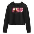 thumbnail image 1 of Disney Cars - Lightning McQueen Speed Shop - Juniors Cropped Pullover Hoodie, 1 of 5