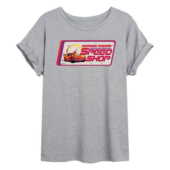 Disney Cars - Lightning McQueen Speed Shop - Women's Oversized T-Shirt