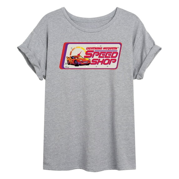 Disney Cars - Lightning McQueen Speed Shop - Women's Oversized T-Shirt