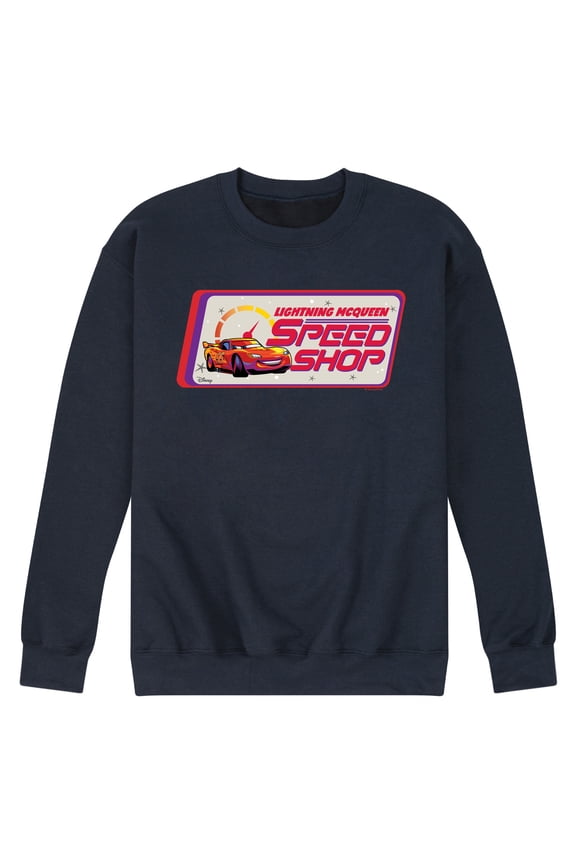 Cars - Lightning McQueen Speed Shop - Men's Crew Neck Fleece Pullover