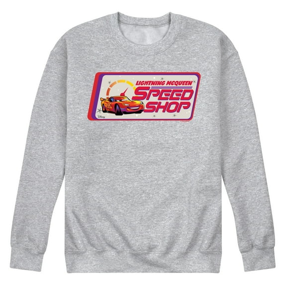 Disney Cars - Lightning McQueen Speed Shop - Men's Crew Neck Fleece Pullover