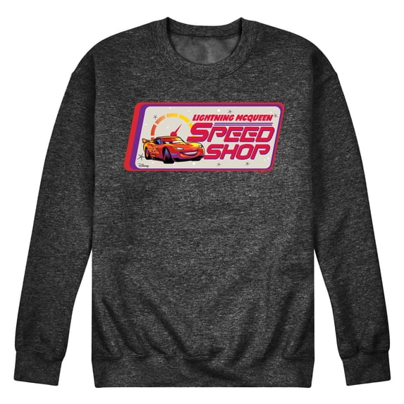 Disney Cars - Lightning McQueen Speed Shop - Men's Crew Neck Fleece Pullover